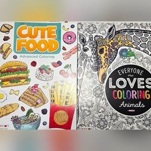 NWOT SET OF 2 HIGH QUALITY COLORING BOOKS BY "benton".